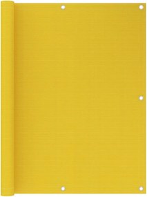 vidaXL Paravan de balcon, galben, 120 x 400 cm, HDPE