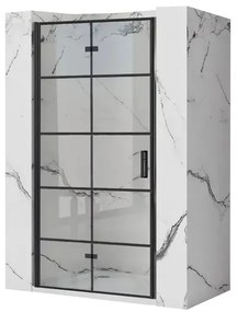 Usa de nisa pliabila Rea Molier 80 cm sticla 6 mm + profil magnetic negru