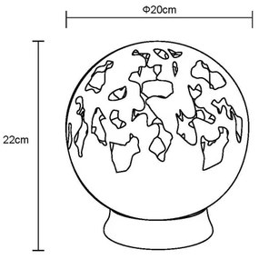 Corp de iluminat LED solar Globo 36746 LED/0,06W/3V IP44