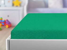 Cearsaf frote pentru patut copii PREMIUM 60x120 cm mentol