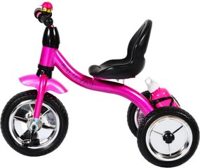 Tricicleta cu pedale NOVOKIDS™ Chavalier ,Cu sonerie si sticla de apa, max 20 kg, Roti din spuma cauciucata EVA, Cadru metalic, Dimensiuni 75X54X46