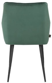 Set de scaune de sufragerie verde 2 buc. tapițat Elvira – Støraa