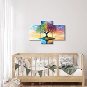 Tablou – Arbore pictat al anotimpurilor (90x60 cm)