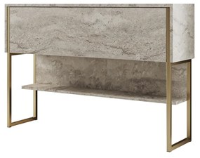 Măsuță consolă Luna 4 (Travertin + auriu) . 1102319