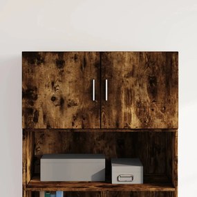 vidaXL Dulap de perete, stejar fumuriu, 80x42,5x40 cm, lemn compozit