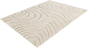 Covor modern cu model in valuri Wave 170x240cm crem-bej