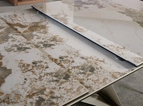 Masa extensibila deosebita design LUX Porcelain Marble 180-240cm