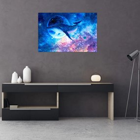 Tablou - Balena spațială (90x60 cm)