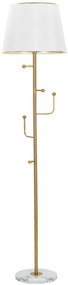 Lampadar auriu / alb din metal, soclu E27, max 40W, Ø 41 cm, Hanger Mauro Ferreti