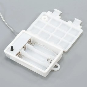 Perdea luminoasă de Crăciun, fulgi de zăpadă, 8 LED-uri, alb