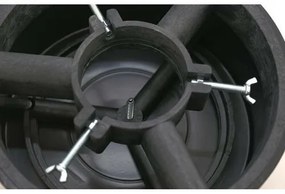 Suport pom de Crăciun 5 l, negru