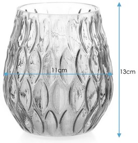 Sfesnic decorativ din sticla Culoare negru, LED MADRID