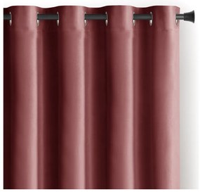 Draperie roz dimout (semi-opacă) din catifea 140x270 cm Eyelets – Restilo