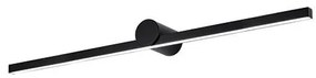 Aplica LED de perete pentru baie, IP54 design modern SHINE negru
