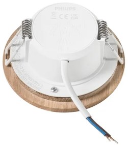 LED spot WOODY 5,5W 230V 4000K stejar Ø10 cm plafonieră