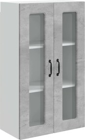 vidaXL Dulap de bucătărie Kalmar Gri din beton 60 x 31 x 100 cm