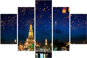 Tablou - Lampioane norocului, Bangkok (150x105 cm)