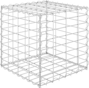 vidaXL Strat înălțat cub gabion, 40 x 40 x 40 cm, sârmă de oțel