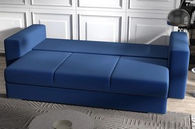Canapea extensibilă dumonde cu ladă de depozitare si sezut confortabil din spuma high-density, Gloria Royal Blue 240x100 cm