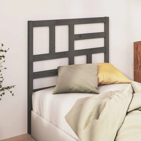 vidaXL Tăblie de pat, gri, 106x4x104 cm, lemn masiv de pin