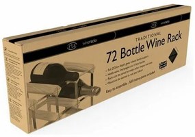 RTA Suport pentru 72 sticle de vin, stejar negru
