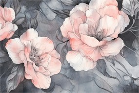 Tablou - Schiță de flori (90x60 cm)
