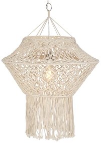 Lampă suspendată rustică Macramé 90 cm - String