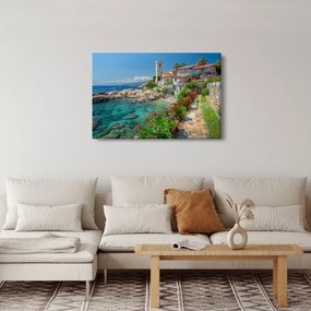Tablou - Sat pitoresc de coastă (90x60 cm)