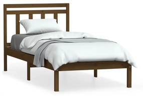 3100582 vidaXL Cadru de pat, maro miere, 100x200 cm, lemn masiv de pin