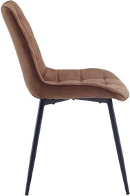 Set de 4 scaune ROADSTAR microfibra cognac