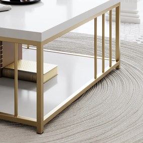 Măsuță de cafea Zen (Alb + Auriu). 1073449