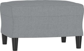 vidaXL Taburet, gri deschis, 60x50x41 cm, material textil
