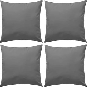 vidaXL Perne de exterior, 4 buc., gri, 45 x 45 cm