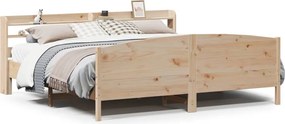 vidaXL Cadru de pat fără saltea, 180x200 cm, lemn masiv pin