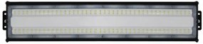 Lampa industriala liniara LED Optonica, 100W, 6000K, IP65, IK08, aluminiu, neagra
