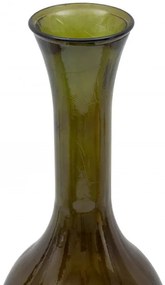 Vaza decorativa verde din sticla reciclata, ø 30 x H100 cm, Jarron Mauro Ferreti