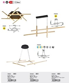 Lustra LED suspendata stil minimalist Severine