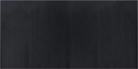 vidaXL Covor dreptunghiular, negru, 100x200 cm, bambus