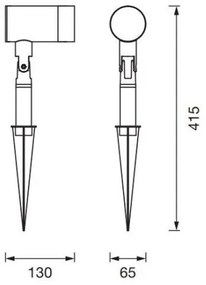 Lampă de exterior ENDURA CLASSIC 1xGU10/35W/230V IP54 Ledvance
