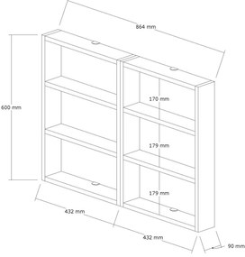 Raft de perete Hexandecu (nuc). 1127751