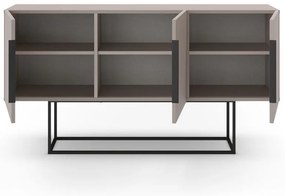 Comodă gri/bej joasă 150x80 cm Titan – Marckeric