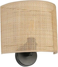 Aplica 846STL4127, bej/negru, lemn/metal, 25x25x20 cm
