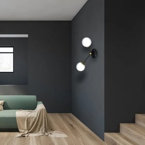 Aplică JOY 2xE14/40W/230V negru/aurie