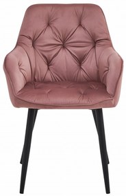 Scaun de masa JORK VELVET, roz
