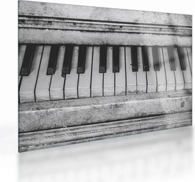 Tablou pe sticlă - Pian (70x50 cm)