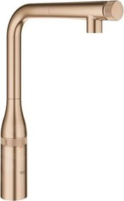Baterie bucatarie cu dus extractibil Grohe Essence SmartControl cupru periat Brushed Warm Sunset
