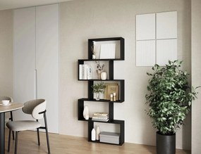 Raft lemn masiv Shellf - Black