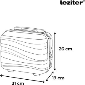 Valiză mică de mână Travelux Voyager cu acoperiș rigid 30x16x24 cm gri