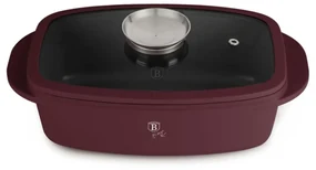 Oală tip roaster cu capac 32x21 cm, 6L – Berlinger Haus Leonardo Collection BH 8776, antiaderentă, design modern, pentru friptură și cuptor