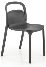 Scaun din plastic negru K490